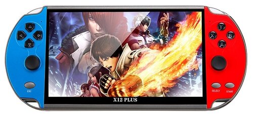 Портативная игровая консоль X12 Plus с 7-дюймовым экраном память 16 ГБ, встроенные игры 1000+, цветная - фото 1