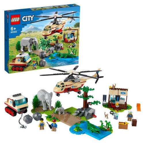 Конструктор LEGO City 60302 Операция по спасению зверей - фото 3