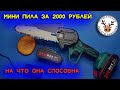 Видео - Мини пила аккумуляторная за 2000 рублей 👍 Что может мини-пила 👍 Собираю пилу вместе с вами